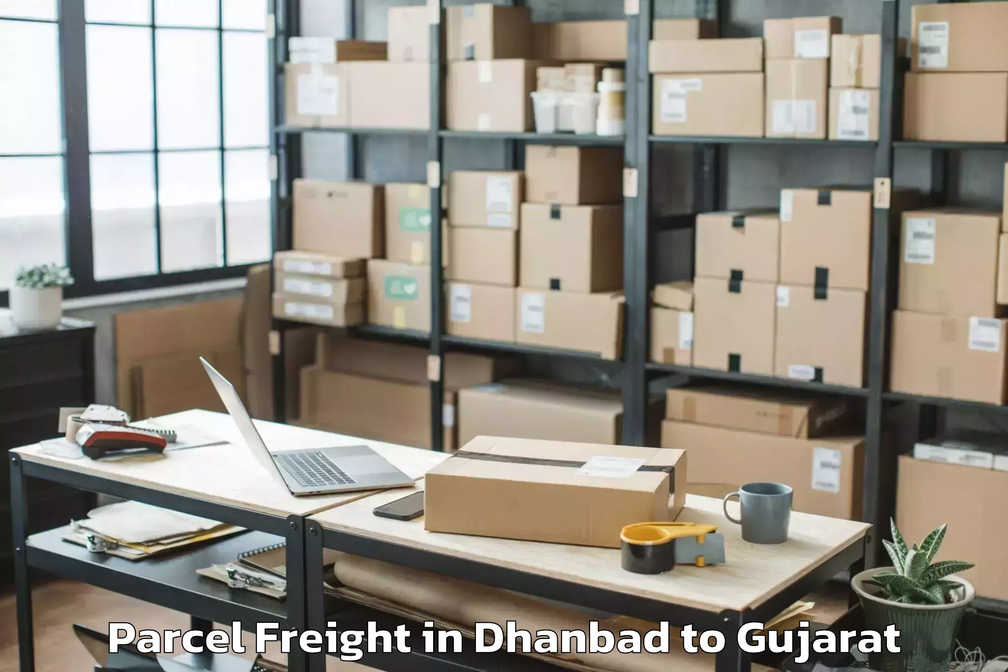 Comprehensive Dhanbad to Mangrol Parcel Freight